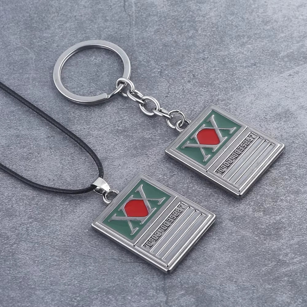 Anime Hunter X Hunter Keychain GON FREECSS License Pendant Key Chain for Women Men Car Keyring Jewelry Accessories