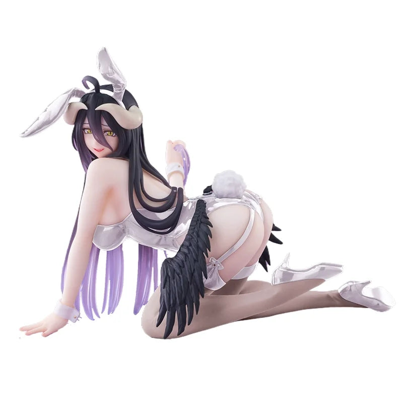 13CM Anime OVERLORD Figure Albedo Bunny Girl Kneeling Anime Model Toys Gifts Collection Decoration Ornaments PVC