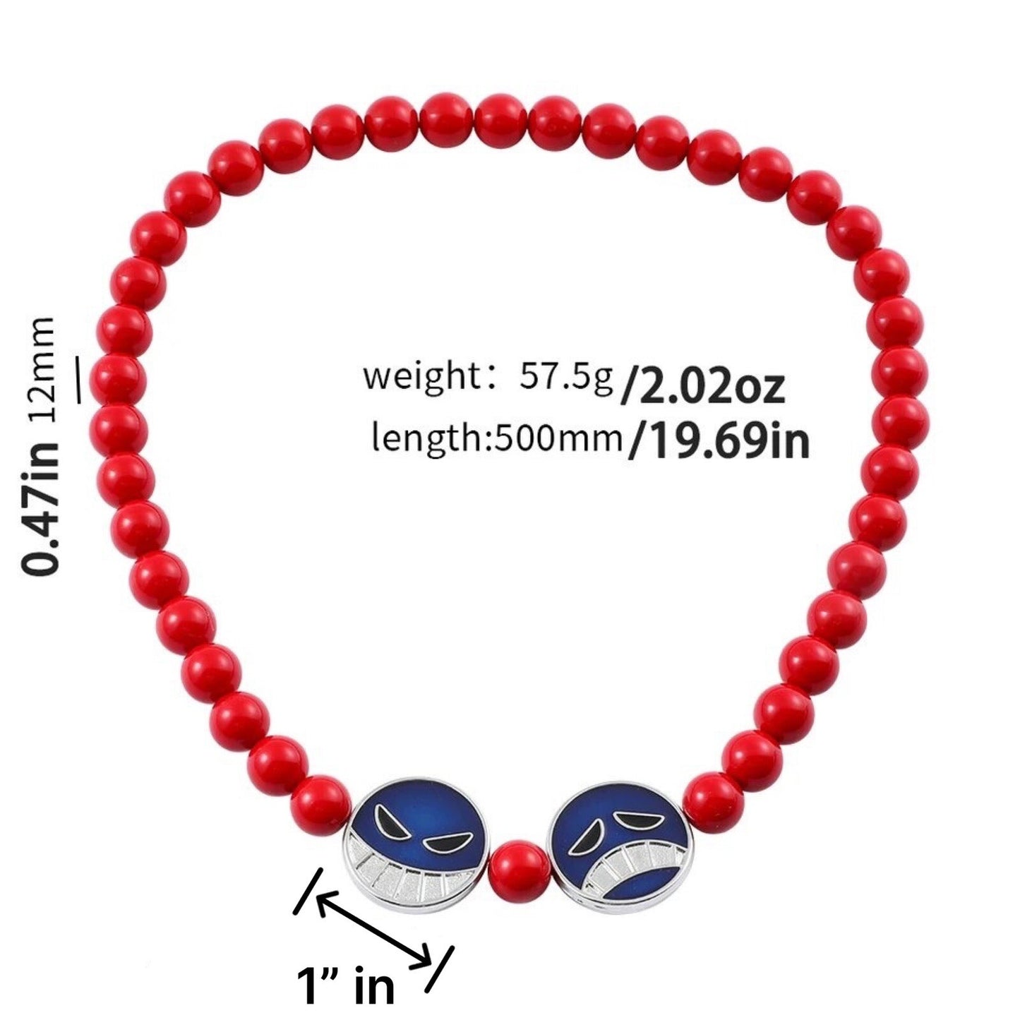 One Piece Portgas D Ace Hats Belt Bracelet Necklace Cosplay Props Roleplay