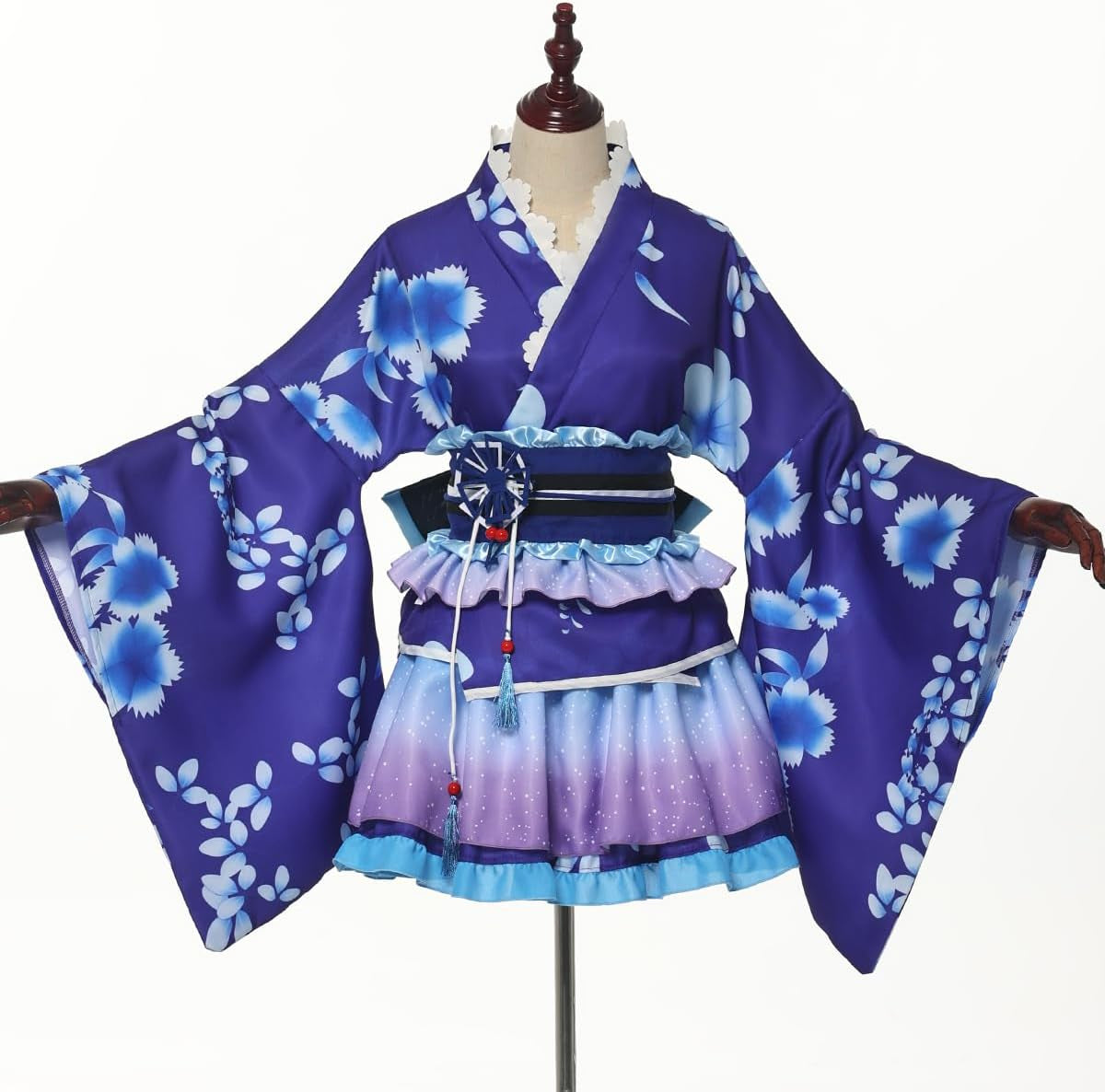 Japanese Yukata Kimono Costume Anime Cosplay Robe for Women Girls