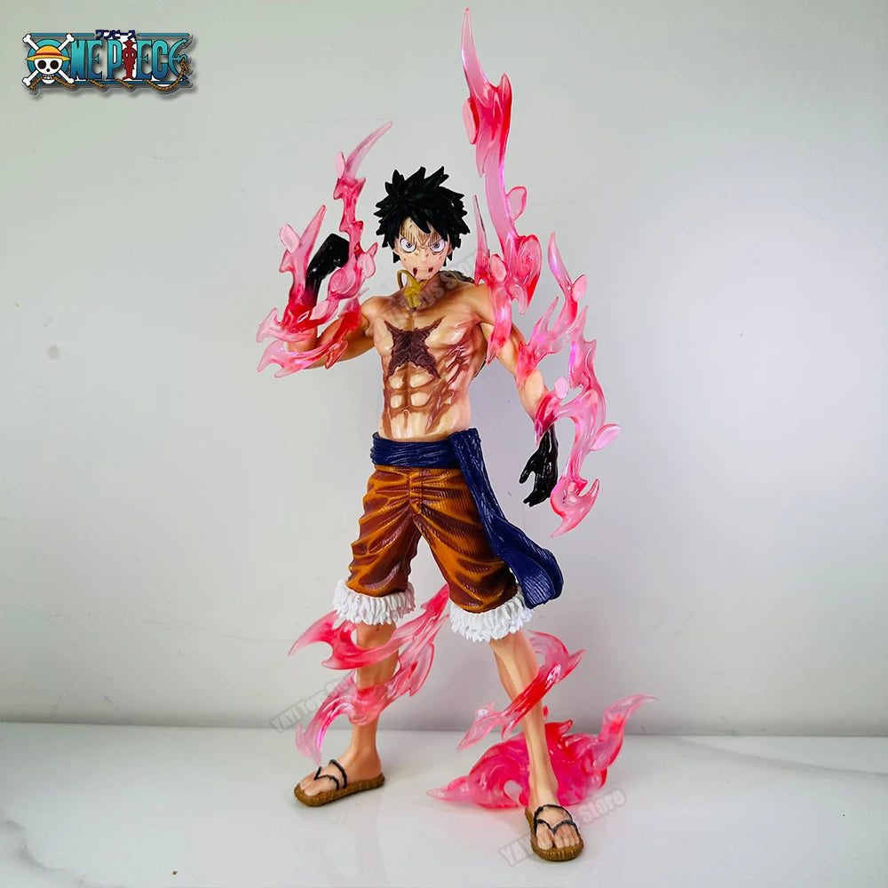 One Piece Luffy Anime Figures Monkey D. Luffy Flowing Cherry Action Figures PVC Anime Collection Model Doll Toy Kid Gift