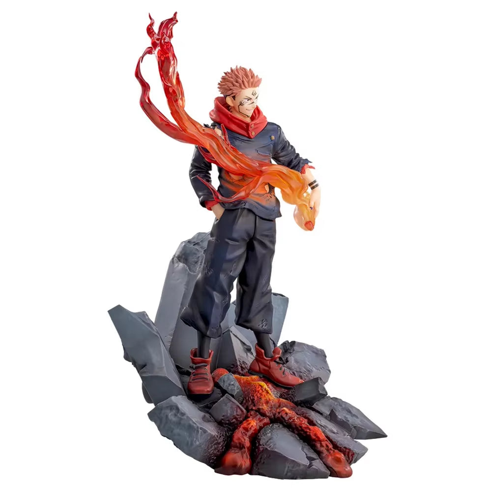 23CM Anime JJK Itadori Yuji Ryomen Sukuna Figure Cursed Soul Type Standing Special Effects Version Action Figures Model Toy Gift