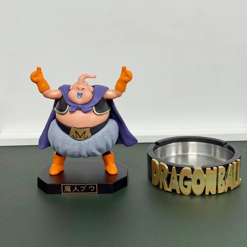 13Cm/5.12In Anime Dragon Ball Z Figure Ashtray Majin Buu Action Figures Pvc Statue Desktop Ornamen Collection Model Toys Gifts