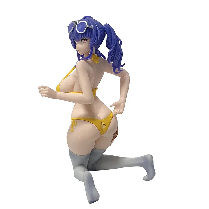 Anime Azur Lane Rn Pola Figure Accident by the Water Swimsuit Ver Kneeling Posture Action Figures Hentai Sexy Figures Model Doll