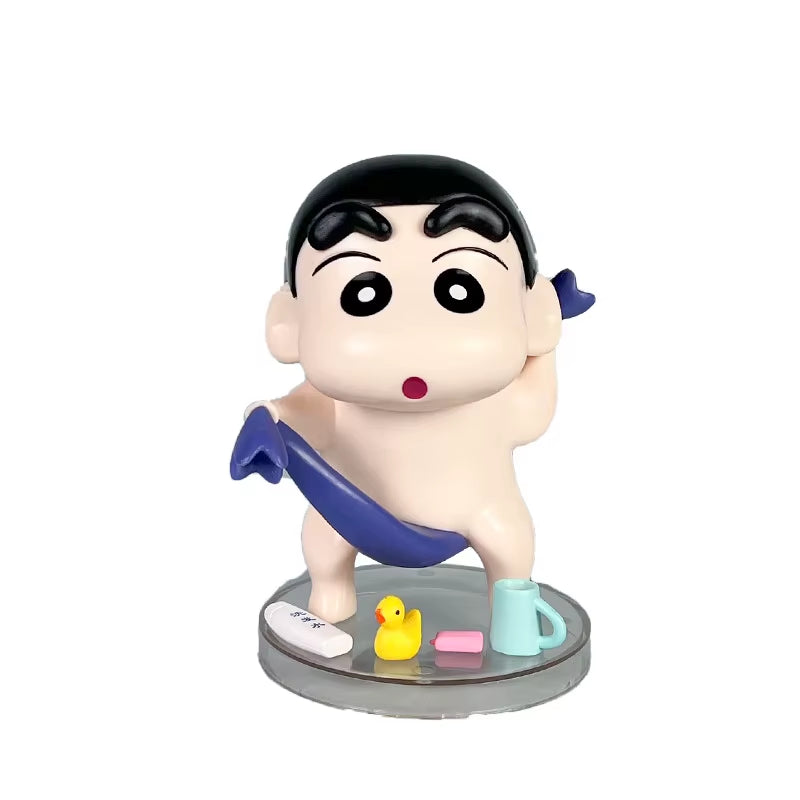 13Cm Shinchan Action Figure Anime Crayon Shin-Chan Figures Gk Bath Doll Ornaments Cute Girl Decoration Desktop Decorate Toy