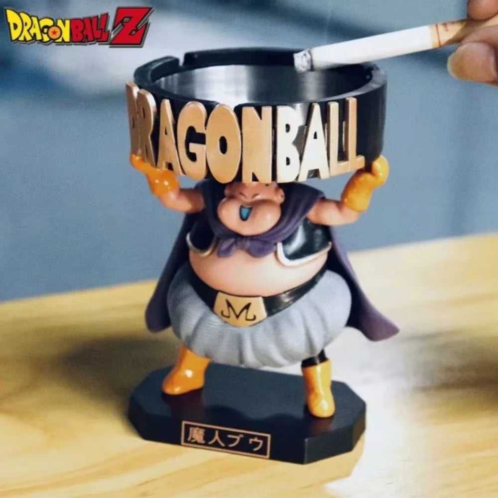 13Cm/5.12In Anime Dragon Ball Z Figure Ashtray Majin Buu Action Figures Pvc Statue Desktop Ornamen Collection Model Toys Gifts