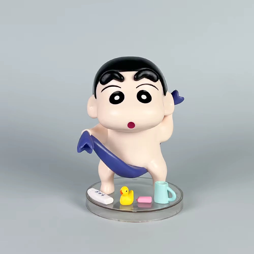13Cm Shinchan Action Figure Anime Crayon Shin-Chan Figures Gk Bath Doll Ornaments Cute Girl Decoration Desktop Decorate Toy