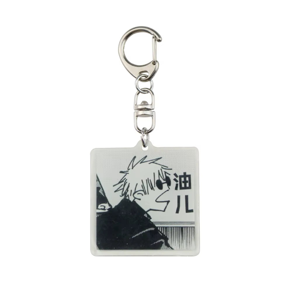 Anime Satoru Gojo Geto Suguru Key Chain Cute Bag Backpack Pendant Acrylic Couple Keychains Accessories 