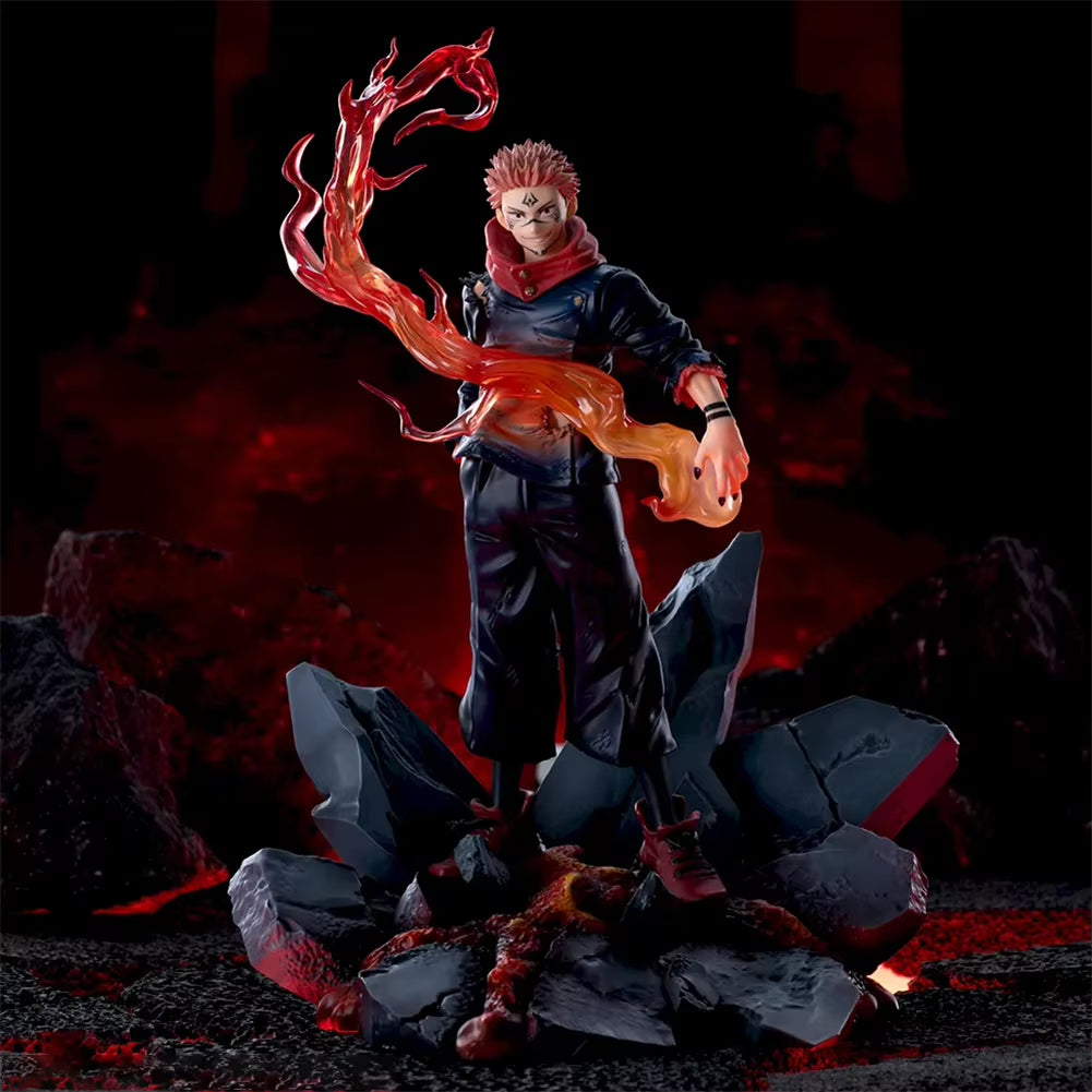 23CM Anime JJK Itadori Yuji Ryomen Sukuna Figure Cursed Soul Type Standing Special Effects Version Action Figures Model Toy Gift