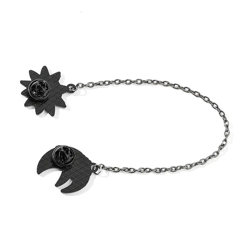 Soul Eater Sun Moon Brooch for Cosplay and Accessories