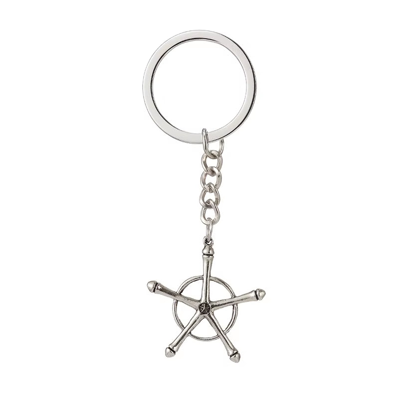Anime Bleach Necklace Quincy Ishida Uryuu Cosplay Ginrei Gojiaku Amulet Alloy Choker Chain Keychain Pendant Jewelry Gifts