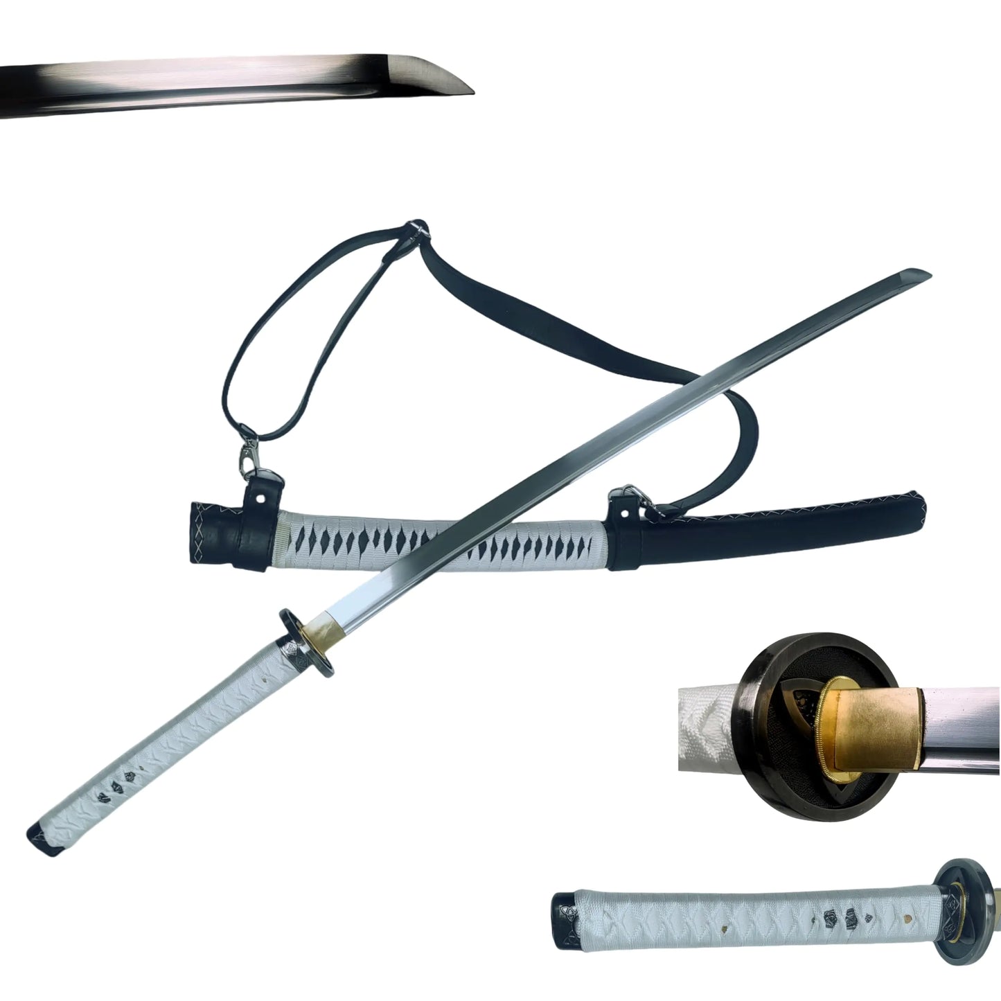 Samurai Sword Handmade 1060 high Carbon Steel Real Steel Samurai Sword Real Samurai Sword All Tang Protection Collection and Gifts