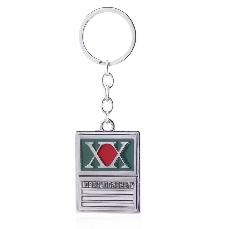 Anime Hunter X Hunter Keychain GON FREECSS License Pendant Key Chain for Women Men Car Keyring Jewelry Accessories