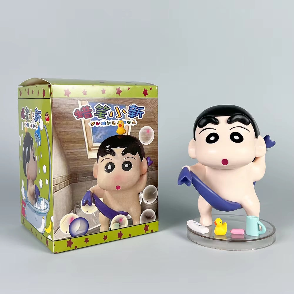 13Cm Shinchan Action Figure Anime Crayon Shin-Chan Figures Gk Bath Doll Ornaments Cute Girl Decoration Desktop Decorate Toy