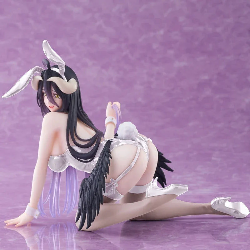 13CM Anime OVERLORD Figure Albedo Bunny Girl Kneeling Anime Model Toys Gifts Collection Decoration Ornaments PVC
