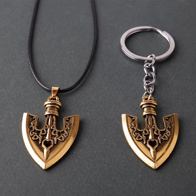 Anime JOJOS BIZARRE ADVENTURE Necklace Kujo Jotaro Arrow Metal Pendant Chain Choker Necklaces Charm Gifts Jewelry Collares