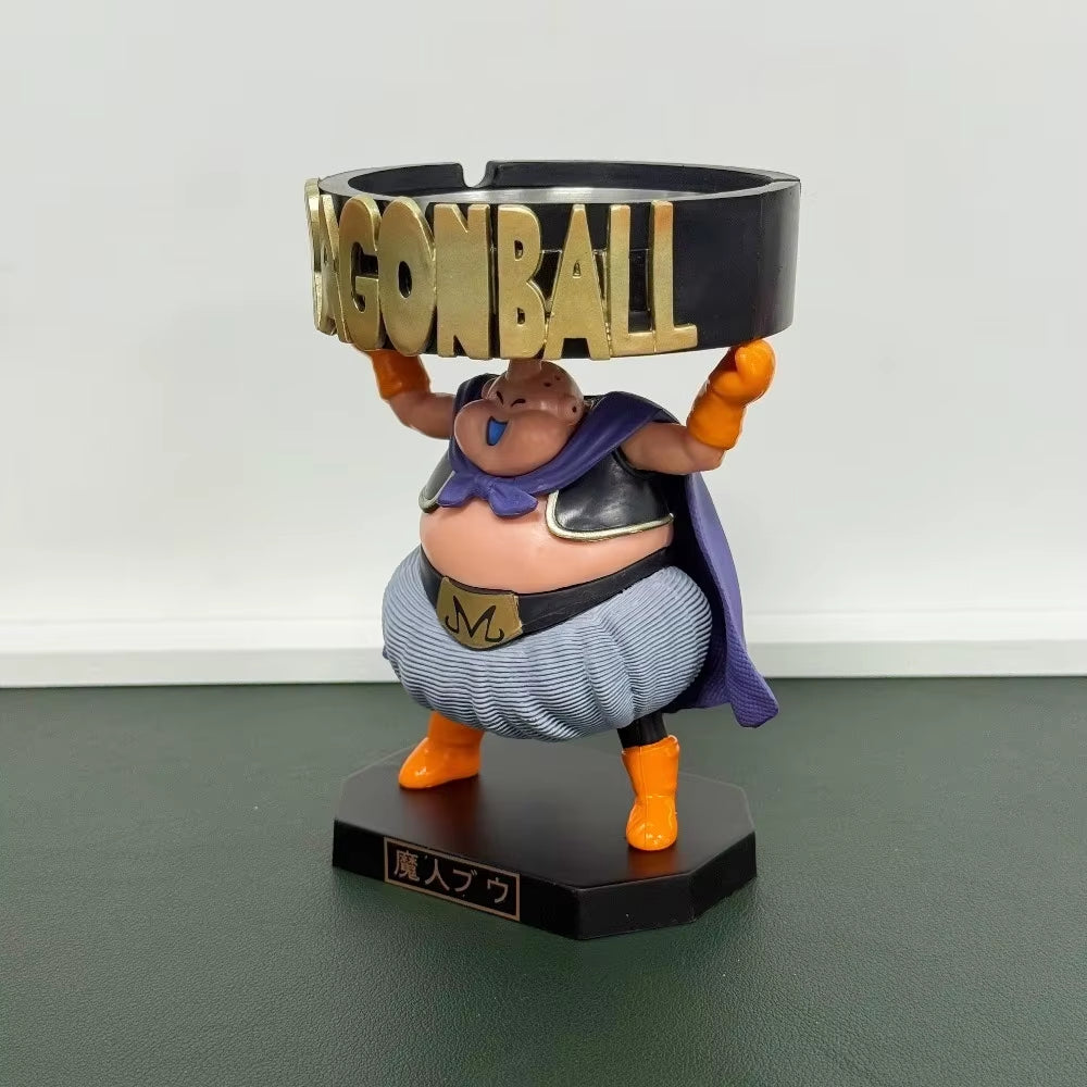 13Cm/5.12In Anime Dragon Ball Z Figure Ashtray Majin Buu Action Figures Pvc Statue Desktop Ornamen Collection Model Toys Gifts