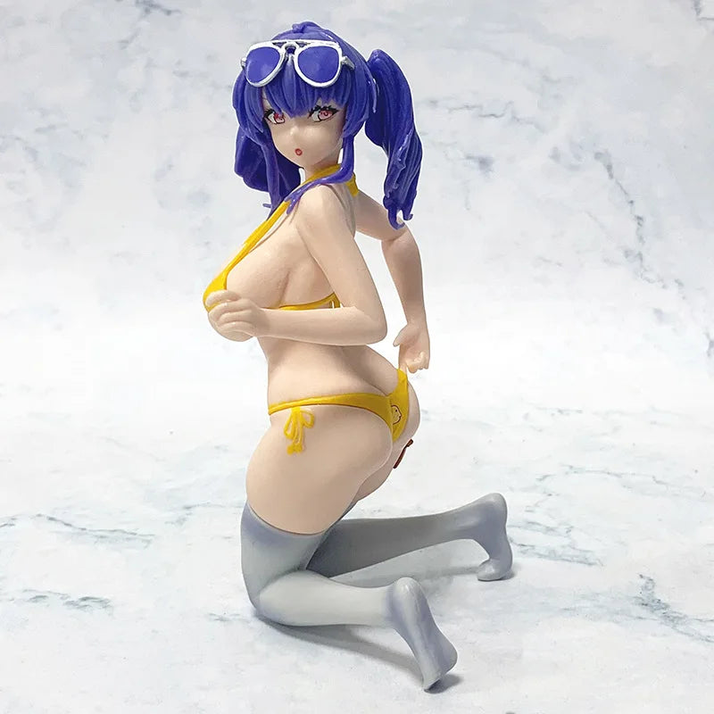 Anime Azur Lane Rn Pola Figure Accident by the Water Swimsuit Ver Kneeling Posture Action Figures Hentai Sexy Figures Model Doll