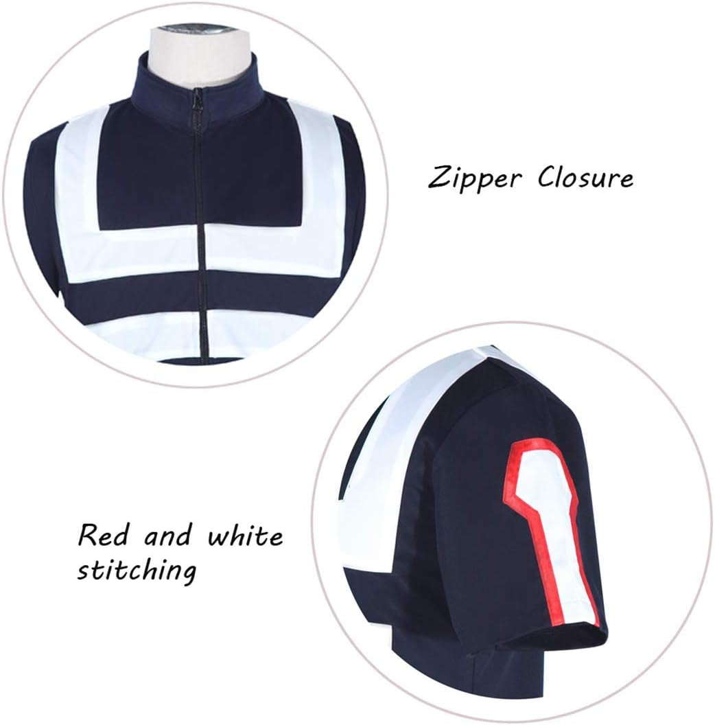 Anime Cosplay My Hero Academia Gymnastics Uniforms Costume (Large) Blue