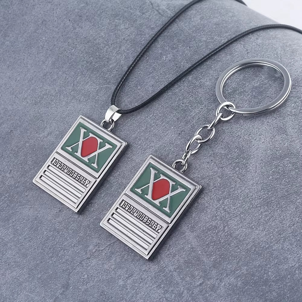 Anime Hunter X Hunter Keychain GON FREECSS License Pendant Key Chain for Women Men Car Keyring Jewelry Accessories