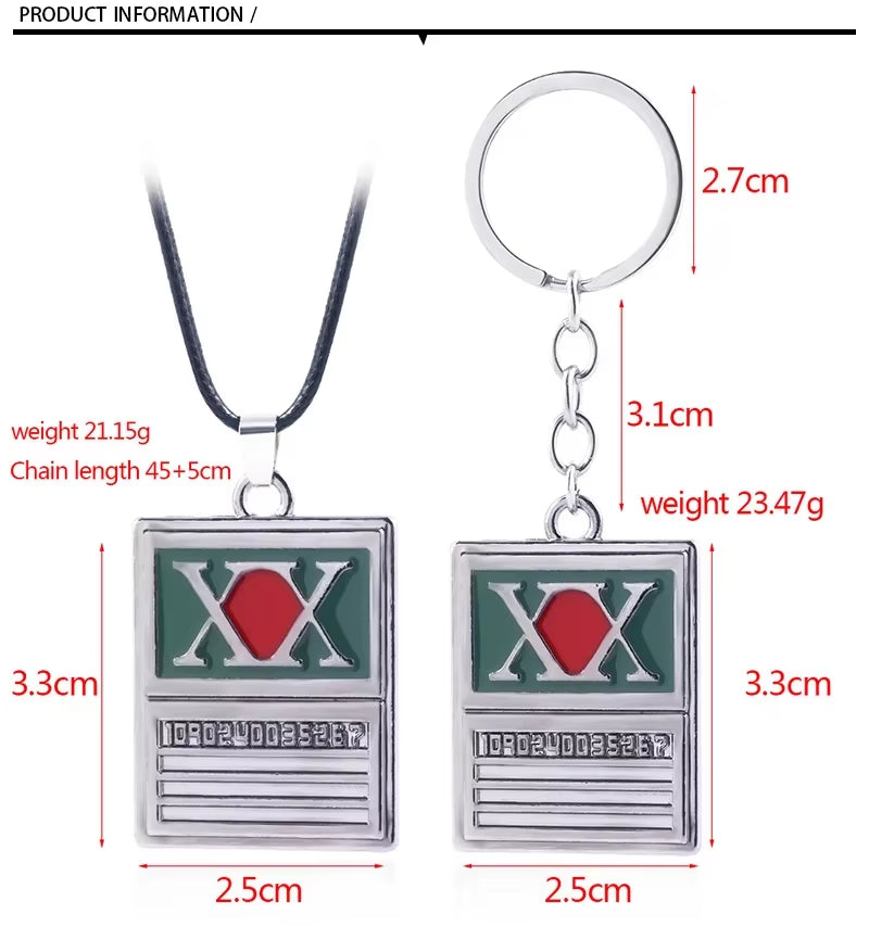 Anime Hunter X Hunter Keychain GON FREECSS License Pendant Key Chain for Women Men Car Keyring Jewelry Accessories