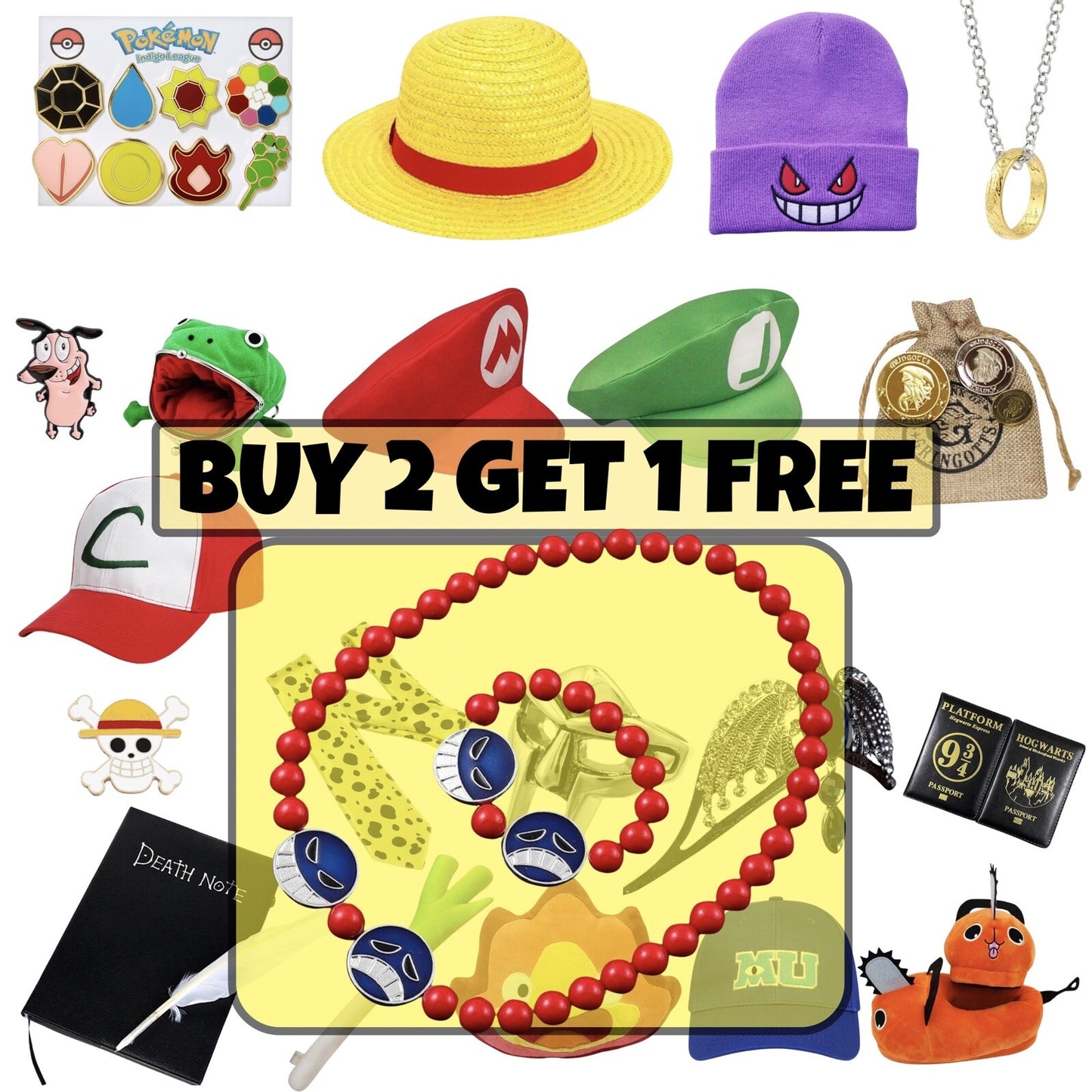 One Piece Portgas D Ace Hats Belt Bracelet Necklace Cosplay Props Roleplay