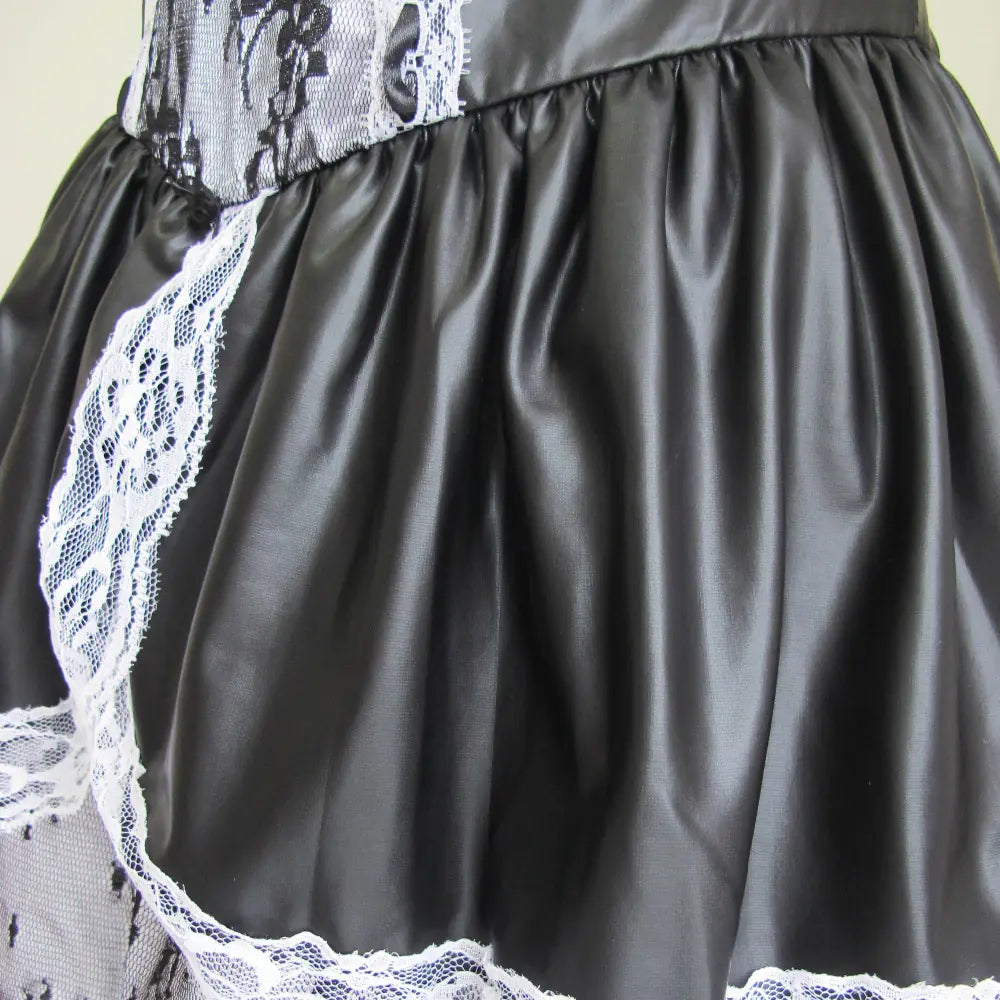 Black Halloween Corset Dress Maid Costume for Performances