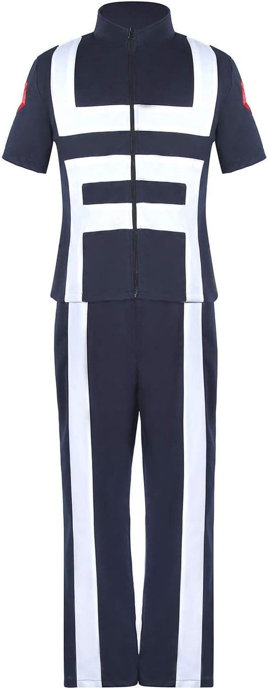 Anime Cosplay My Hero Academia Gymnastics Uniforms Costume (Large) Blue