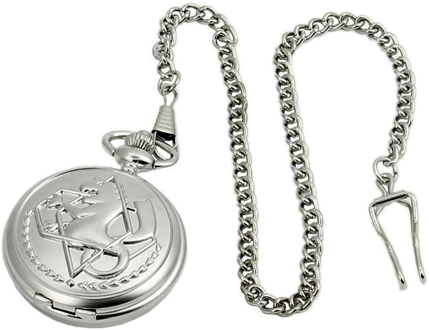 Full Metal Alchemist Pocket Watch Necklace Ring Edward Elric Anime Cosplay Gift