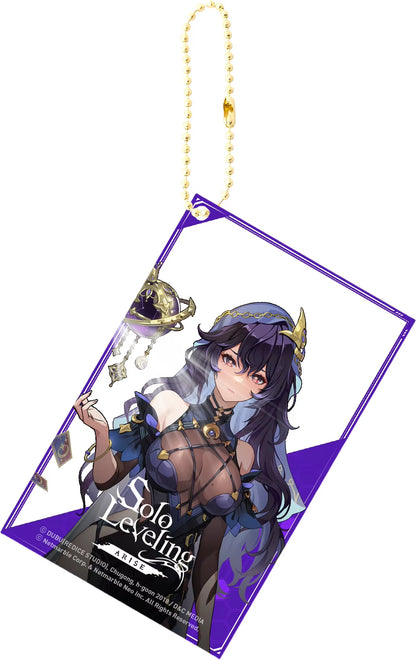 Solo Leveling Acrylic Anime Key Chain Pendant Keychain Bag Charms Figure Jewelry Friends Gifts Accessories Transparent Card