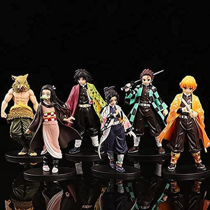 Demon Slayer Figure Action Figure Zenitsu Agatsuma Bedroom Desktop Decoration Tanjirou Figure Toy Doll Gift for Anime Fans 6.7Inch
