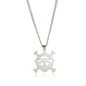 Stainless Steel Necklaces Anime Cartoon Skeleton Face Chain Fashion Choker Goth Necklace for Men Fans Jewelry Gifts One Piece