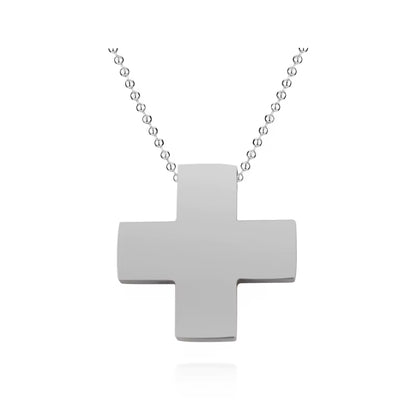 Anime EVA Katsuragi Misato Stainless Steel Cross Chain Pendant Necklace for Women Cosplay Jewelry Charms Amulet Necklaces