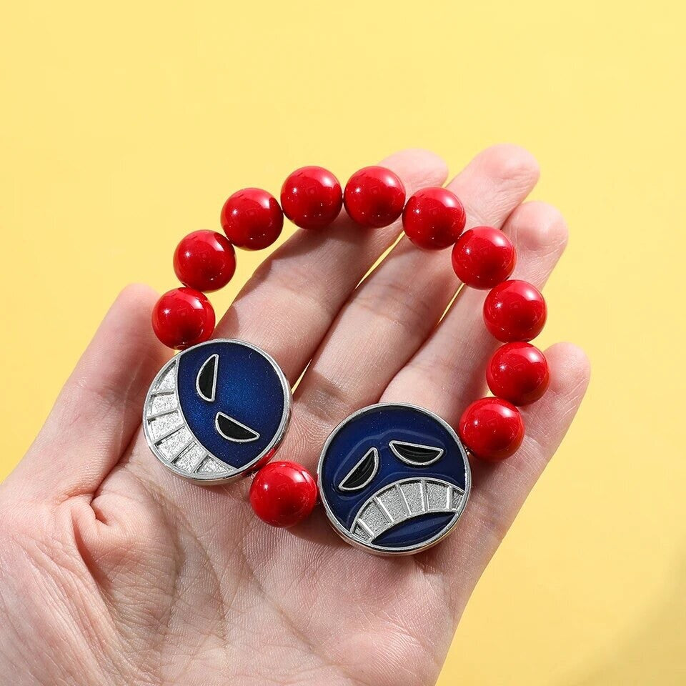 One Piece Portgas D Ace Hats Belt Bracelet Necklace Cosplay Props Roleplay