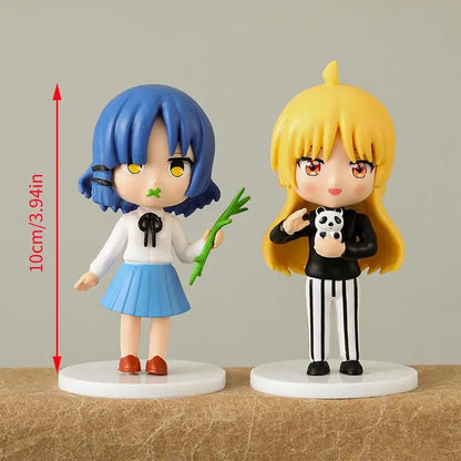 Anime Action Figure Anime Character Doll Model Cartoon Decorative Doll Set of 6 Collectible Model for Desktop TV Cabinet Table