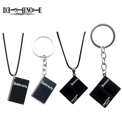 Anime Death Note Keychain Black Notebook Pendant Key Chain Cospaly Accessories Keyring for Women Men Jewelry Gifts