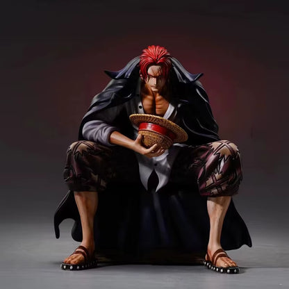 17Cm One Piece Shanks Anime Figures Film Red Yonko Red Hair Shanks Action Figure PVC Statue Figurine Model Decoration Doll Toys