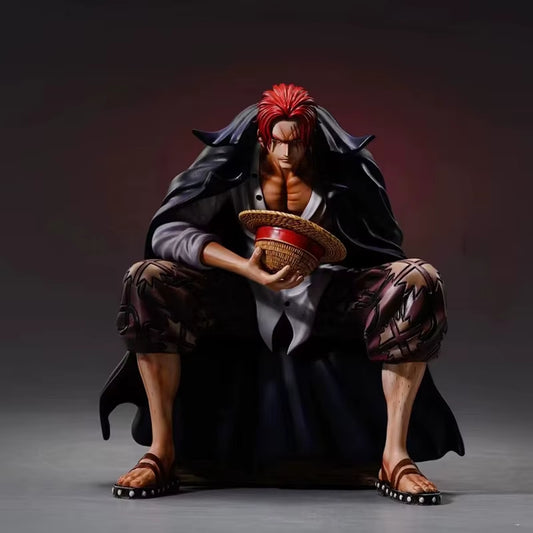 17Cm One Piece Shanks Anime Figures Film Red Yonko Red Hair Shanks Action Figure PVC Statue Figurine Model Decoration Doll Toys