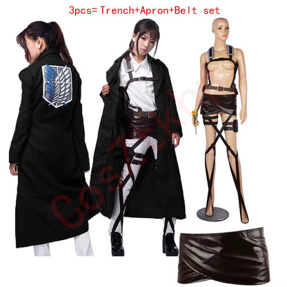 Attack on Titan Japanese Anime Shingeki No Kyojin Recon Corps Harness Belts Hookshot Cosplay Costume Adjustable Belts