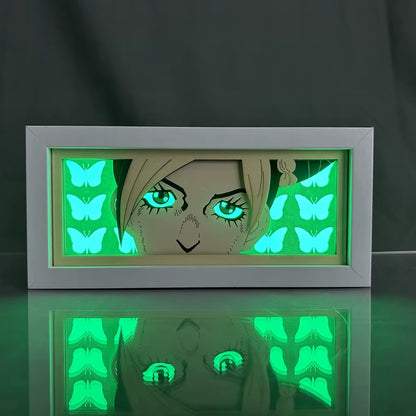 Anime Led Light Box Jojo Bizarre Adventure Rohan Paper Cut Shadow Box Jotaro for Room Deco Table Lamp Jolyne Jojo'S Lightbox Dio