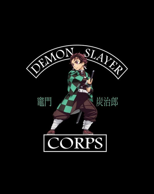 Demon Slayer Anime Cartoon Tanjiro Mens Graphic Tee Shirt