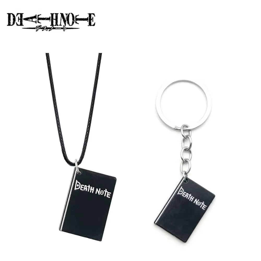 Anime Death Note Keychain Black Notebook Pendant Key Chain Cospaly Accessories Keyring for Women Men Jewelry Gifts