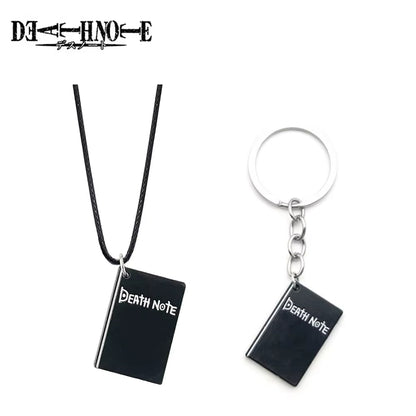 Anime Death Note Keychain Black Notebook Pendant Key Chain Cospaly Accessories Keyring for Women Men Jewelry Gifts