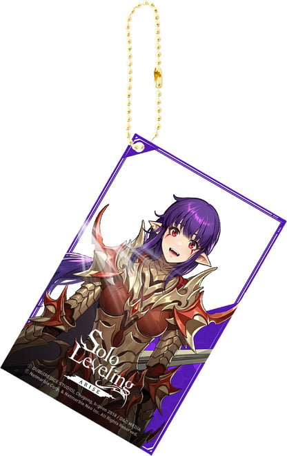 Solo Leveling Acrylic Anime Key Chain Pendant Keychain Bag Charms Figure Jewelry Friends Gifts Accessories Transparent Card