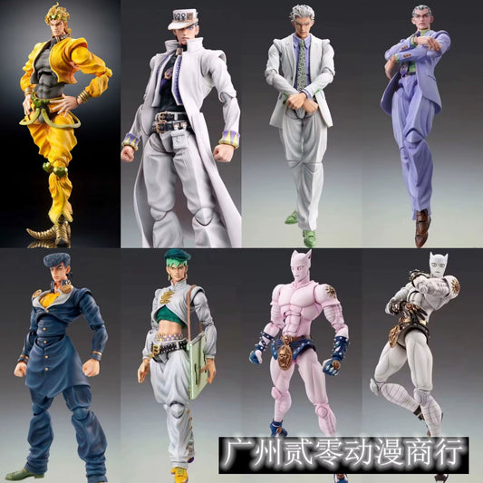 22 TYPES Anime Jojo Bizarre Adventure Kujo Jotaro Dio Brando Diavolo Bruno Bucciarati Leone Abbacchio Jolyne Cujoh Action Figure