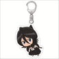 Popular Classics Anime Acrylic Keychain Fashion Kurosaki Ichigo Ishida Uryuu Kuchiki Rukia Cartoon Figures Key Chain Bag Pendant