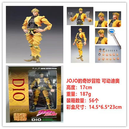 22 TYPES Anime Jojo Bizarre Adventure Kujo Jotaro Dio Brando Diavolo Bruno Bucciarati Leone Abbacchio Jolyne Cujoh Action Figure