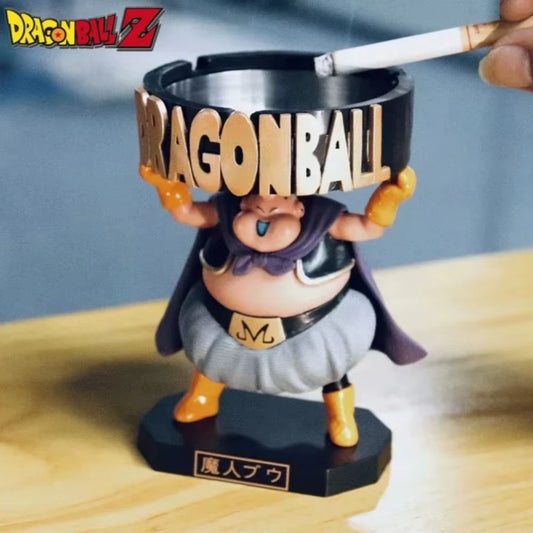13Cm/5.12In Anime Dragon Ball Z Figure Ashtray Majin Buu Action Figures Pvc Statue Desktop Ornamen Collection Model Toys Gifts