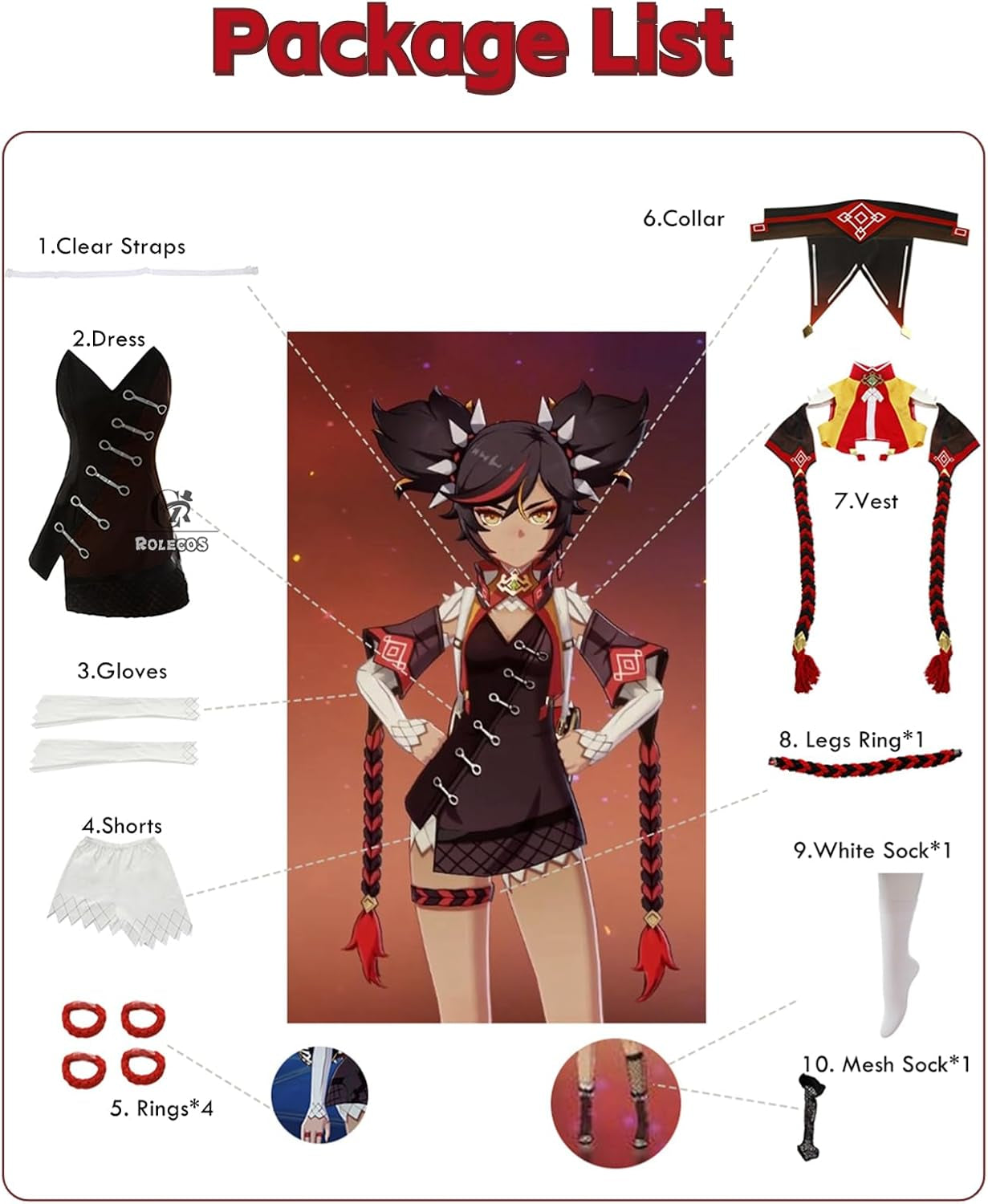XINYAN Cosplay Costume Genshin Impact Cosplay Outfit Women Halloween Costume Full Set