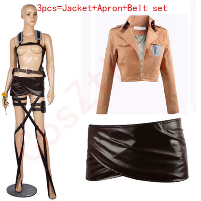 Attack on Titan Japanese Anime Shingeki No Kyojin Recon Corps Harness Belts Hookshot Cosplay Costume Adjustable Belts
